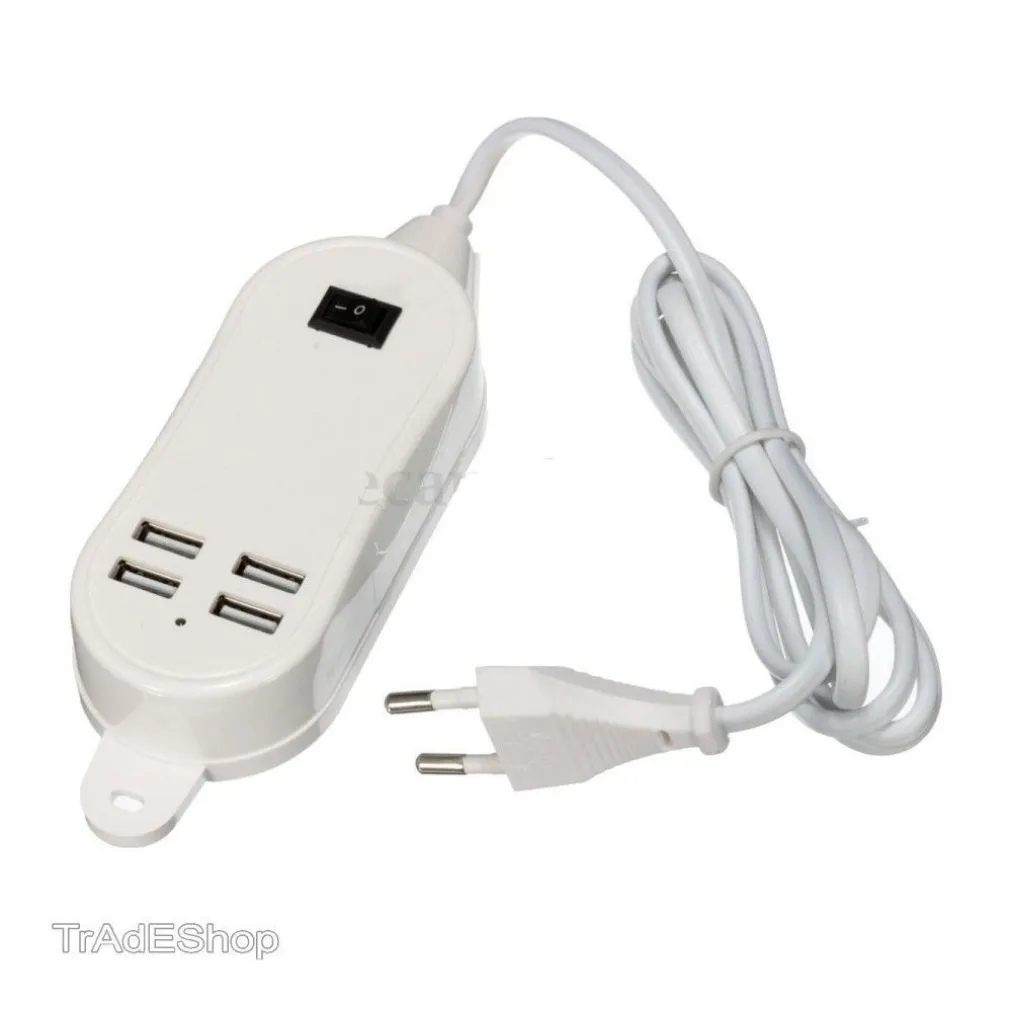 5A 3A 4 PORTO USB DA MURO CARICABATTERIA ADATTATORE ALIMENTAZIONE PER SMARTPHONE