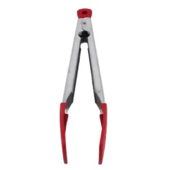 ACCIAIO INOX MANIGLIA SILICONE CIBO PINZA BBQ MORSETTO UTENSILE DA CUCINA