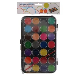 ACQUERELLI SET 29 PEZZI COLORI AD ACQUA PER BAMBINI KIDS SCUOLA DISEGNO