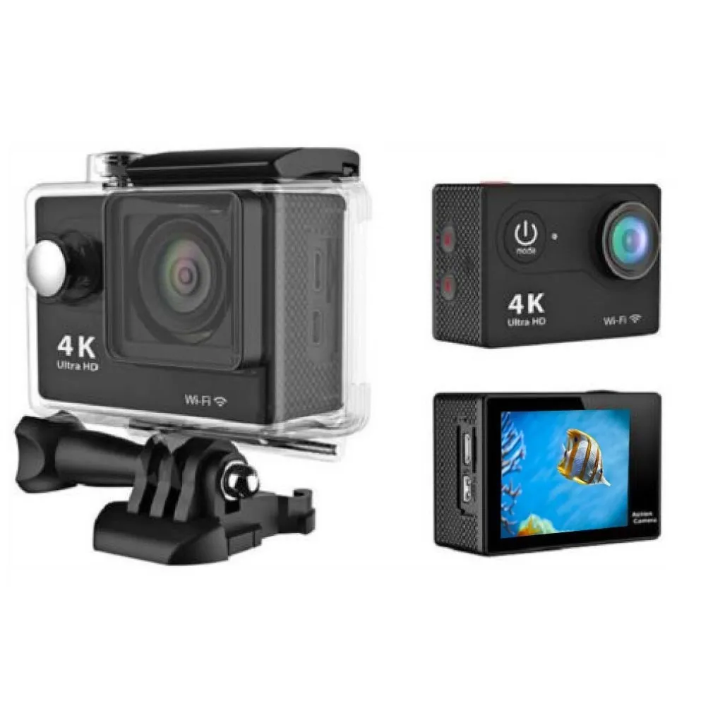 ACTION CAMERA 4K ULTRA HD PRO CAM WiFi WIRELESS SPORT GO VIDEOCAMERA SUBACQUEA