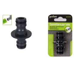 ADATTATORE A 2 VIE PER TUBI CON INNESTO RAPIDO UNIVERSALE CONNETTORE IN ABS 94753