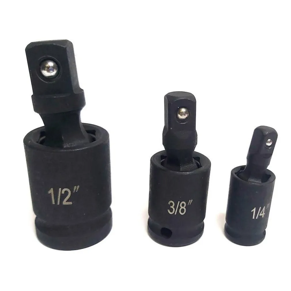 ADATTATORE CHIAVE BUSSOLA CRICCHETTO SET 3PZ RIDUTTORI 1/2 1/4 3/8 SNODO SFERICO