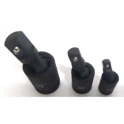 ADATTATORE CHIAVE BUSSOLA CRICCHETTO SET 3PZ RIDUTTORI 1/2 1/4 3/8 SNODO SFERICO