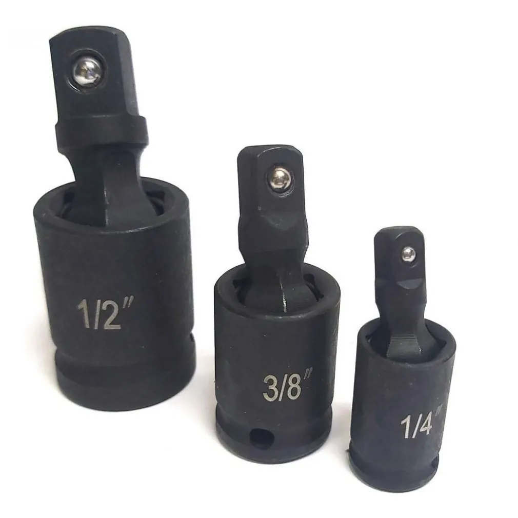 ADATTATORE CHIAVE BUSSOLA CRICCHETTO SET 3PZ RIDUTTORI 1/2 1/4 3/8 SNODO SFERICO