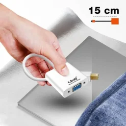 ADATTATORE CONVERTITORE CAVO DA MINI DISPLAYPORT MINI DP A VGA MONITOR MDP-VGA226