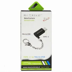 ADATTATORE CONVERTITORE DA TYPE-C A MICRO USB UNIVERSALE 5PIN SMARTPHONE TC-5PIN