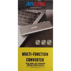 ADATTATORE CONVERTITORE HUB MULTIFUNZIONE PER COMPUTER DI TIPO C HDMI USB Q-A121