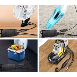 ADATTATORE CONVERTITORE PER PRESA ACCENDISIGARI SPINA RETE DA 220V A 12 V AC-DC