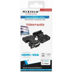 ADATTATORE CONVERTITORE VIDEO AUDIO HDMI A VGA PROIETTORE LETTORE DVD TV CHD-AVGA