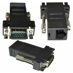 ADATTATORE DA VGA MASCHIO A RJ45 LAN VGA-LAN CONNETTORE MONITOR COMPUTER