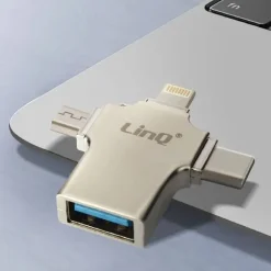 ADATTATORE OTG 3IN1 DA LIGHTNING TYPE-C MICRO USB A USB FEMMINA 100 MBPS OTGU940