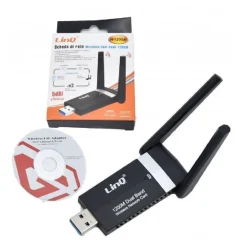 ADATTATORE SCHEDA DI RETE USB 3.0 WIFI DUAL BAND 1200M AMPLIFICATA 5 DBI W1200M