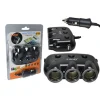 ADATTATORE SDOPPIATORE TRIPLO ACCENDISIGARI PER AUTO 12V + 2 USB RICARICA C-12C5