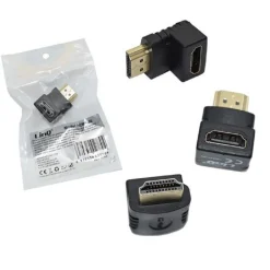 ADATTATORE VIDEO DA HDMI MASCHIO A HDMI FEMMINA 90°GRADI ANGOLARE DESTRO HDMF-90