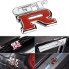 ADESIVO DECORAZIONE 3D IN METALLO CROMATO PER AUTO FIGURA STEMMA GT R STICKER