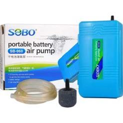 AERATORE A BATTERIE PER ACQUARIO ARIA OSSIGENATORE AIR PUMP PORTATILE DN-960