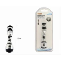 AERATORE ROMPIGETTO LAVELLO RUBINETTO CUCINA CROMATO NERO FILTRO SNODATO 87167