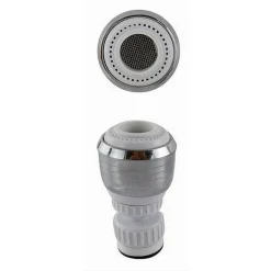 AERATORE ROMPIGETTO PER RUBINETTO LAVELLO CUCINA CROMATO BIANCO CON SNODO 69267