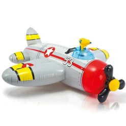 AEREOPLANO CAVALCABILE GONFIABILE MARE PISCINA CON PISTOLA ACQUA 2 COLORI