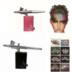 AEROGRAFO 0,2 MM RICARICABILE USB SPRAY AEROPENNA TATTOO NAIL ART UNGHIE PITTURA