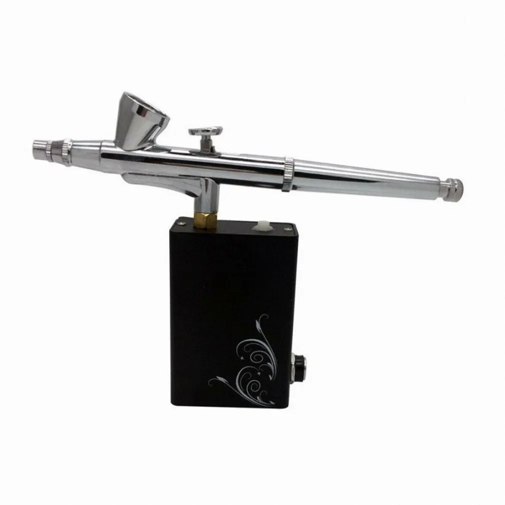 AEROGRAFO 0,2 MM RICARICABILE USB SPRAY AEROPENNA TATTOO NAIL ART UNGHIE PITTURA