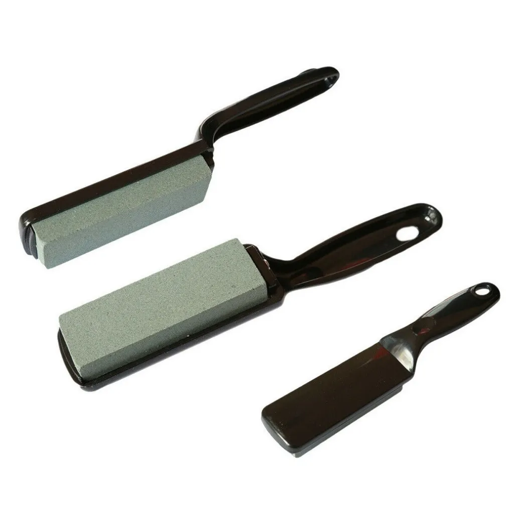 AFFILACOLTELLI AFFILATORE PIETRA PER AFFILARE AFFILA COLTELLI LAME CON MANICO