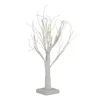 ALBERO DECORATIVO LUMINOSO 45 CM PER INTERNI 24 LED ECOLOGICO A BATTERIA BIANCO