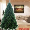 ALBERO DI NATALE 120CM SUPER FOLTO NATALUNA MODELLO ASPEN CON BASE A CROCE
