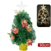 ALBERO DI NATALE MINI 90 CM CON DECORI PALLINE ORSETTO E LUCI INCLUSE PIGNE