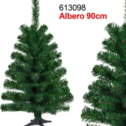 ALBERO DI NATALE SUPER FOLTO ARTIFICIALE VERDE 90 CM REALISTICO ADDOBBI CASA