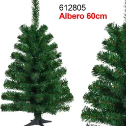 ALBERO DI NATALE SUPER FOLTO ARTIFICIALE VERDE 60 CM REALISTICO ADDOBBI CASA
