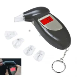 ALCOOL TESTER ALCOLEMIA CON LUCE ETILOMETRO DIGITALE CONCENTRAZIONE PORTACHIAVI