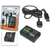 ALIMENTATORE CARICABATTERIE PER PS VITA CON CAVO USB DATI LINQ PS-V301