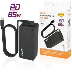 ALIMENTATORE CARICABATTERIE PD 65W INTERFACCIA TYPE-C NOTEBOOK SMARTPHONE PD6570