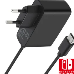 ALIMENTATORE CARICABATTERIA VELOCE RAPIDO PER NINETENDO SWITCH & DOCK TYPE-C 40W
