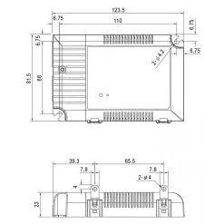 ALIMENTATORE LED DRIVER 40 W MULTI CORRENTE DIMMERABILE STRISCE LAMPADE FARETTI