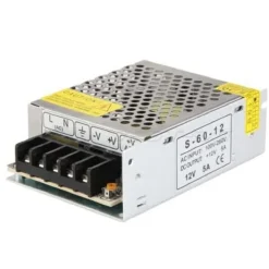 ALIMENTATORE SWITCHING STABILIZZATO 220-12V 5A 60W PER ELETTRONICA STRIP LED