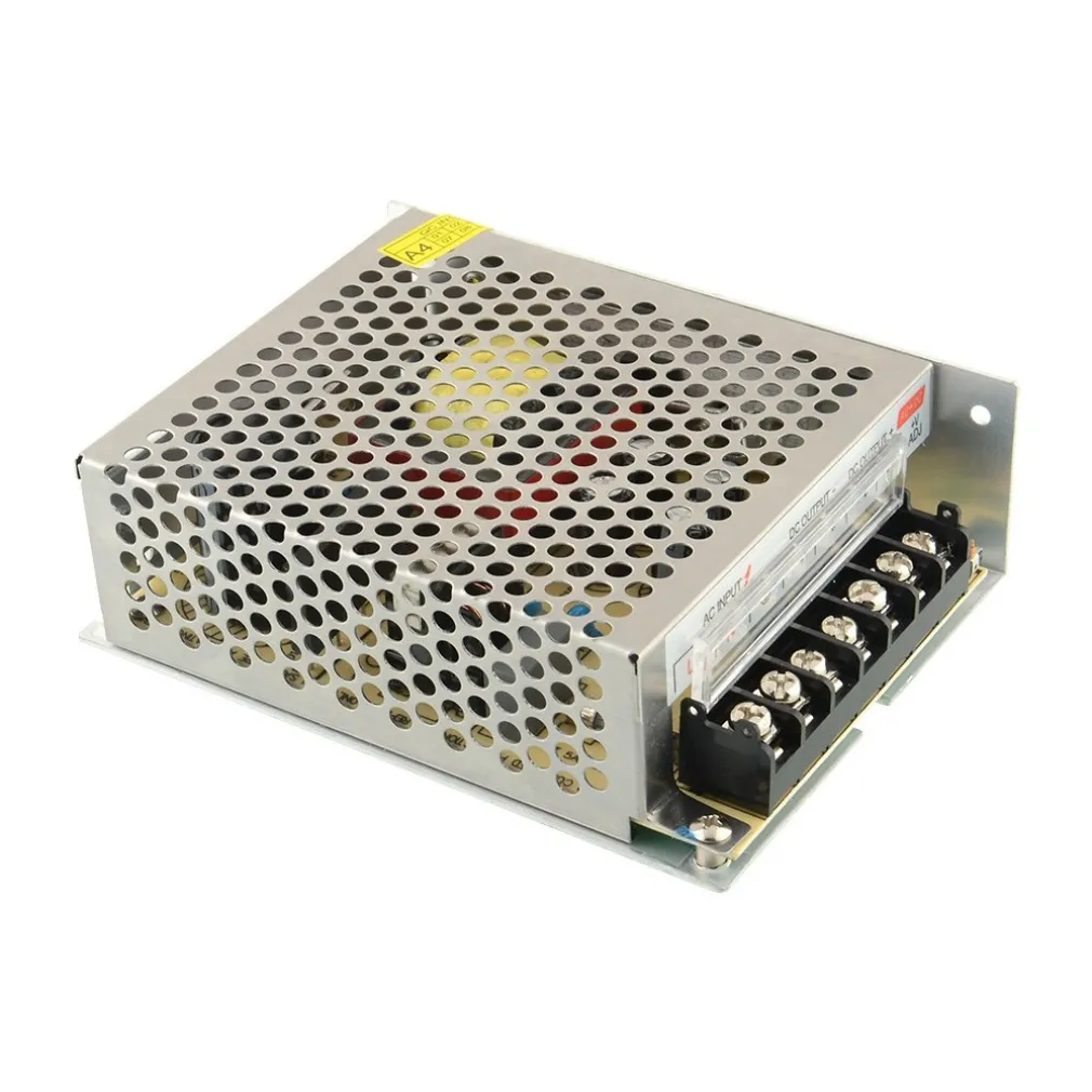 ALIMENTATORE TRASFORMATORE 220V STABILIZZATO 24V 5A TRIMMER PER LED TELECAMERA