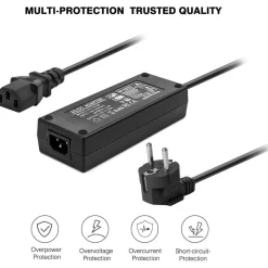 ALIMENTATORE TRASFORMATORE STABILIZZATO DA 12V 5A PER LED TELECAMERE SPINA SHUKO