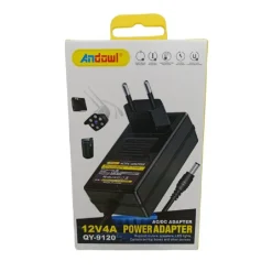 ALIMENTATORE UNIVERSALE AC / DC ADATTATORE DI ALIMENTAZIONE 12V 4A QY-9120