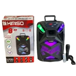 ALTOPARLANTE BLUETOOTH KARAOKE MODELLO QS-834 CON MICROFONO PORTATILE RICARICABILE