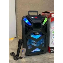 ALTOPARLANTE BLUETOOTH KARAOKE MODELLO QS-834 CON MICROFONO PORTATILE RICARICABILE