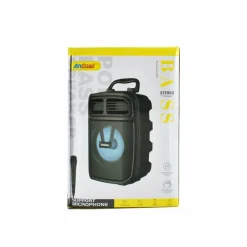 ALTOPARLANTE BLUETOOTH WIRELESS MICROFONO SUPPORTO CELLULARE KARAOKE LED Q-L024