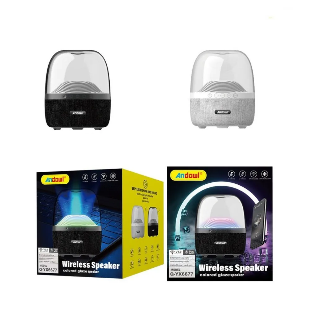 ALTOPARLANTE RICARICABILE WIRELESS BLUETOOTH DA 5 W CON RADIO PORTATILE Q-YX6677