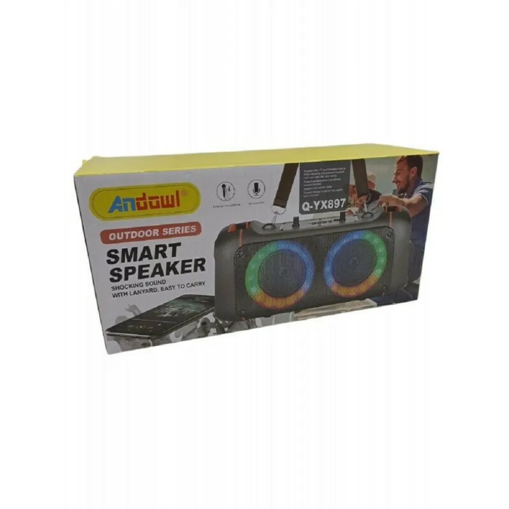 ALTOPARLANTE SMART SPEAKER 2.0 WIRELESS BLUETOOTH 16 WATT PORTATILE USB Q-YX897