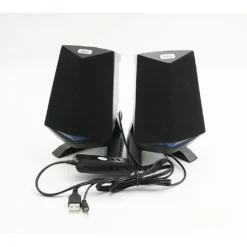 ALTOPARLANTI 2.0 PER COMPUTER NOTEBOOK 3W X 2 CON ILLUMINAZIONE A LED USB Q-C33