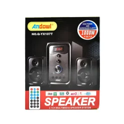 ALTOPARLANTI 2.1 PER COMPUTER PMPO DA 1000 W CON USB MICRO SD BLUETOOTH Q-YX107T