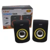 ALTOPARLANTI SPEAKER CASSE USB 3W JACK 3,5MM PER PC NOTEBOOK LINQ AN-009 COLOR