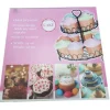 ALZATA TORTIERA 24X22 CM DUE PIANI FERRO PORTA DOLCI MUFFIN CUP CAKE DECORAZIONI