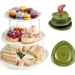 ALZATA TWIST FOLD CENTROTAVOLA PIEGHEVOLE RICHIUDILE SALVASPAZIO 3 RIPIANI DOLCI